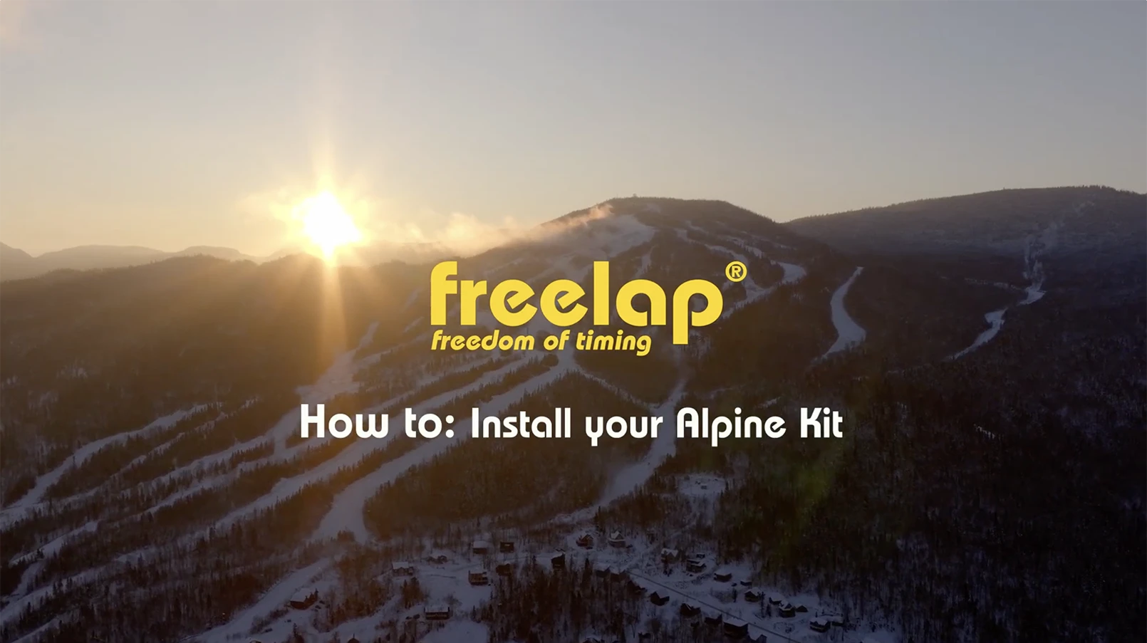 Configurer mon kit Freelap ski alpin