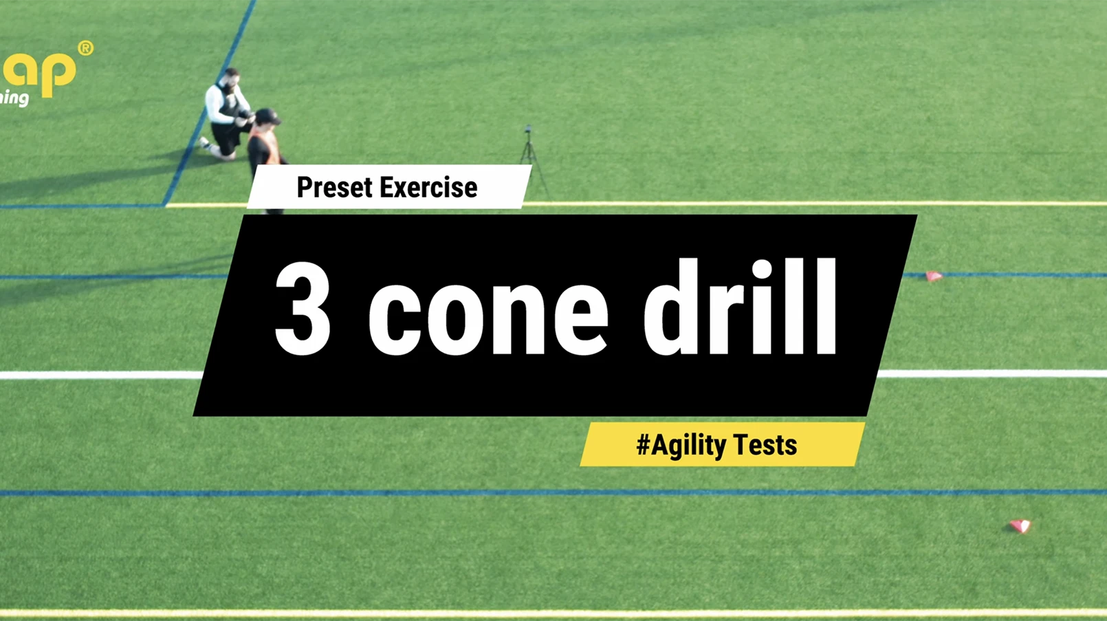 Configurer un 3 cone drill combine Football américain Freelap