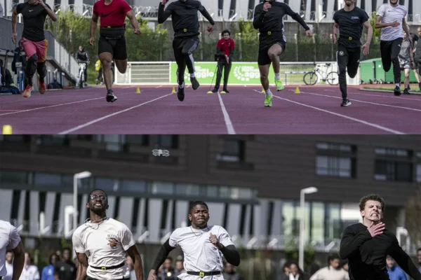 100 athlètes contre 1 sprinteuse