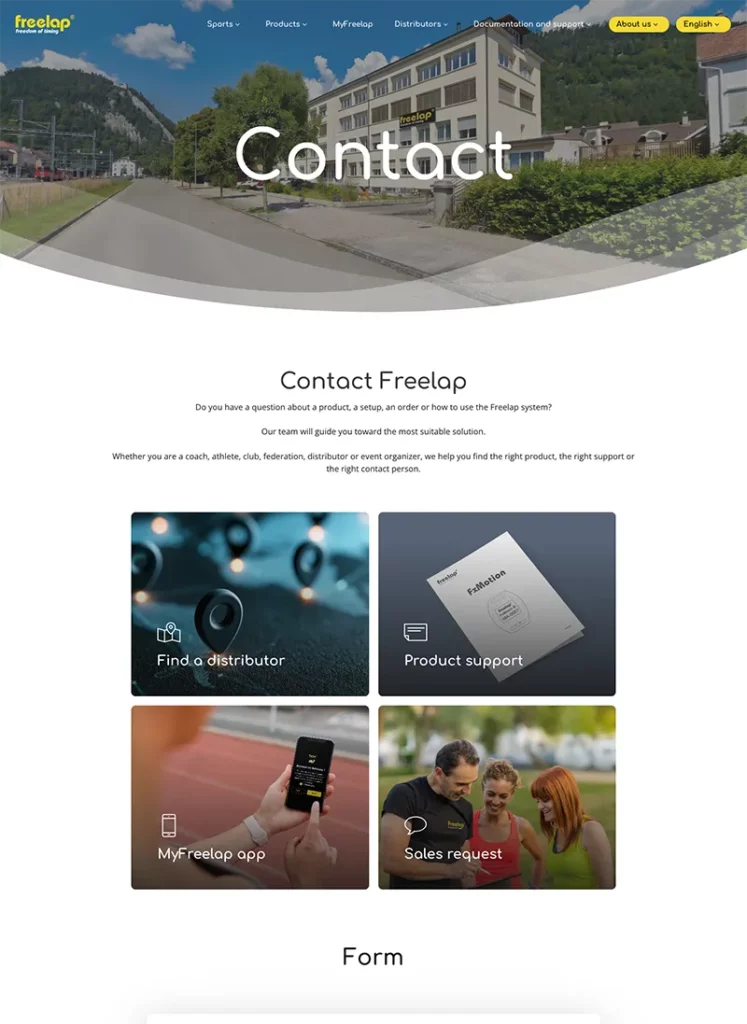 Freelap-site_internet_2026-Creavolution-contact Web site Freelap 2026